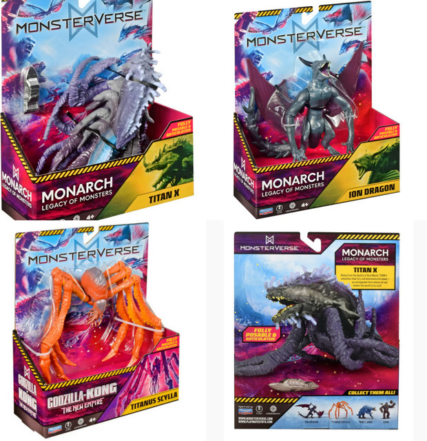 Playmates Godzilla Vs Kong Ion Dragon TITAN X Scylla, Actionfigur, ab 4 Jahren - Bild 1