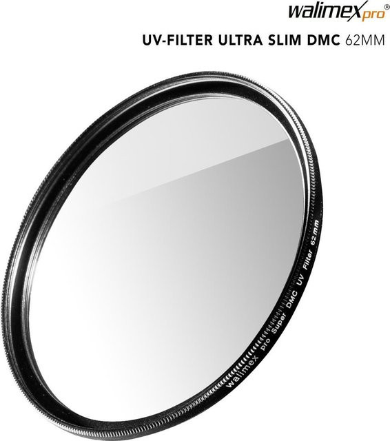 Walimex Pro UV-Filter Slim Super DMC Schwarz 62mm - Bild 1