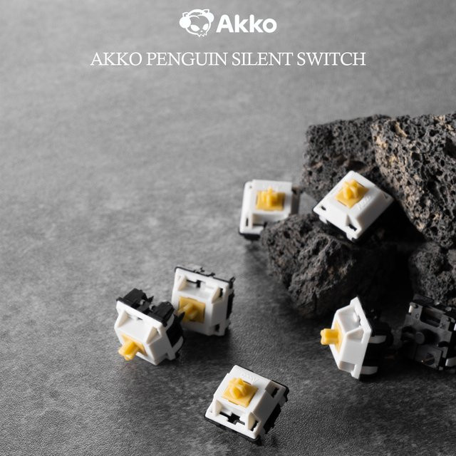 Akko Penguin Switch 5 Pin taktiler leiser Schalter für mechanische MX-Tastaturen 45 Stück - Bild 1