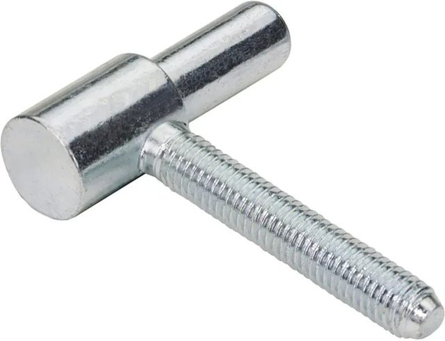 Hettich Türbandunterteil für Holzzargen aus verzinktem Stahl, Durchmesser: 15 mm, 2 Stück, Silber - Bild 1