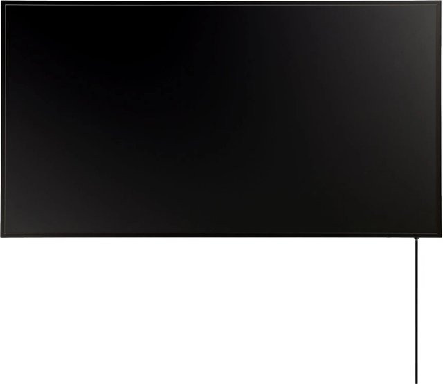 Könighaus Infrarotheizung Black Edition 1.200 W in Schwarz mit Kabelausgang quer links - Bild 1