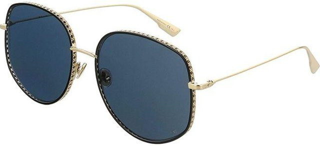 Dior BYDIOR2-J5GA9 Sonnenbrille, Rund, Vollrand, Metall, Unisex, Blau Gold Grey - Bild 1