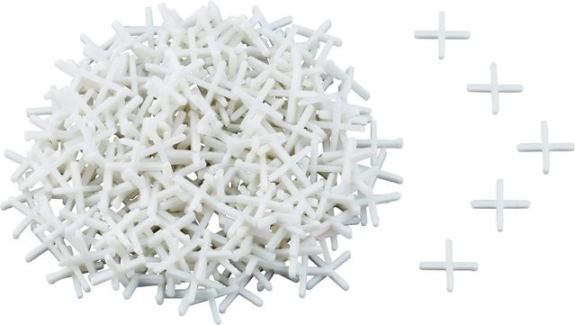 LUX-TOOLS Fliesenkreuze 2 mm, 250 Stück, Weiß - Bild 1