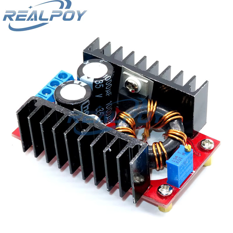 REALPOY DC-DC Step-Up-Boost-Konverter 150 W (10–30 V auf 12–35 V, 9 A) und XL4016 Step-Down-Buck-Konverter 300 W (5–40 V auf 1,2–35 V) Leistungsmodul - Bild 2