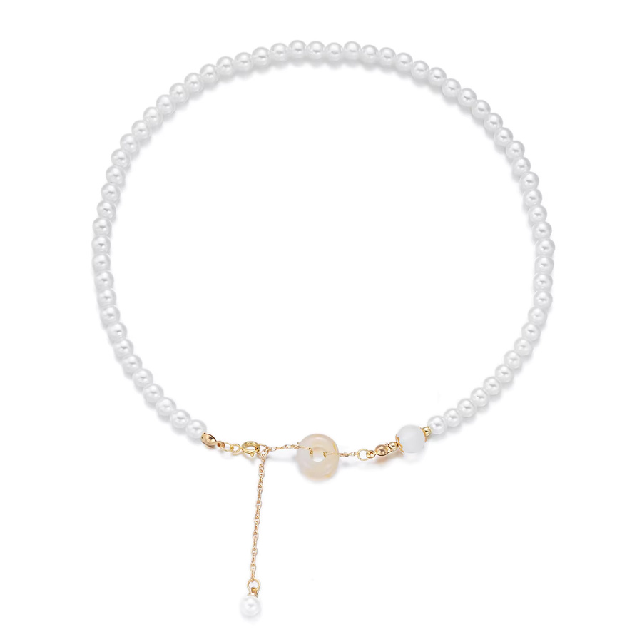 RINHOO FRIENDSHIP Halskette, Perle, goldfarben, Damen - Bild 4