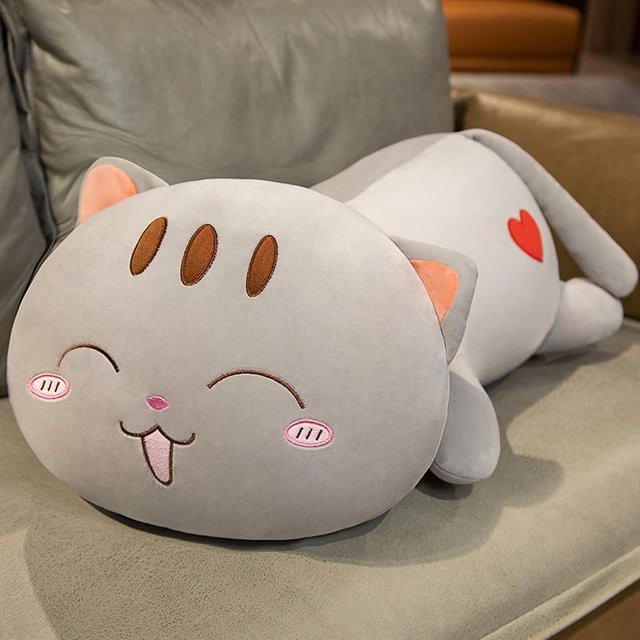 Yiran toy Kawaii Katze Plüschtier, lachende Katze, 25cm, ab 3 Jahre - Bild 1