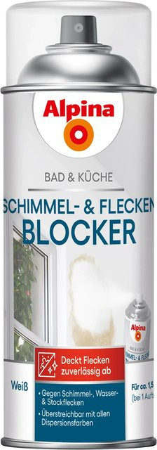 Alpina Schimmel- und Flecken-Blocker Spray für Bad & Küche, Weiß, 400 ml - Bild 1