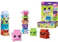 Simba Bloxies Spielfiguren Serie 1 Set mit 4 bunten Tierfiguren wie Nilpferd, Biber und Faultier in Blau und Mehrfarbig - Bild 1