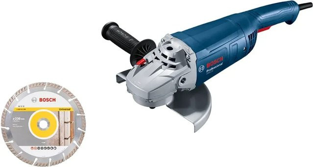 Bosch Professional Winkelschleifer GWS 20-230 P in Blau mit 2.000 Watt - Bild 1