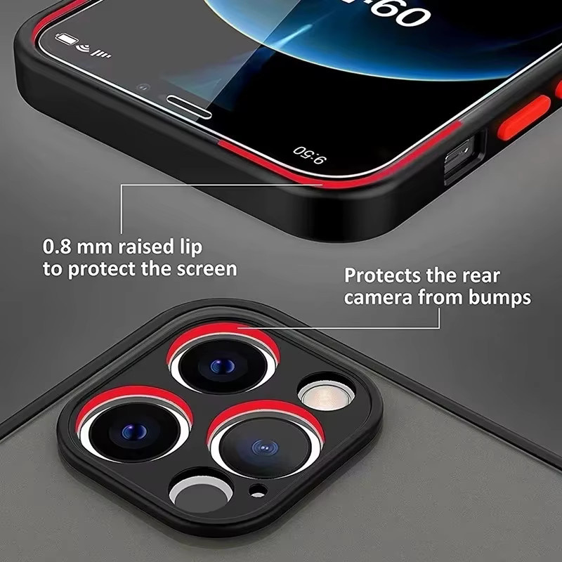 NNBILI Luxuriöse Matte Schutzhülle mit MagSafe Magnetischem Kabellosem Laden für iPhone 17 16 15 14 13 12 11 Pro Max Mini Plus Stoßfeste Hülle in Schwarz und Grün - Bild 3