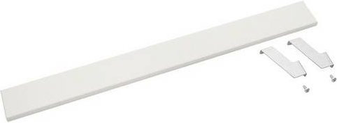 Hager C-BSA160W Berührungsschutz-Abdeckung aus Metall in Weiß, B: 160 cm, H: 7,5 cm - Bild 1