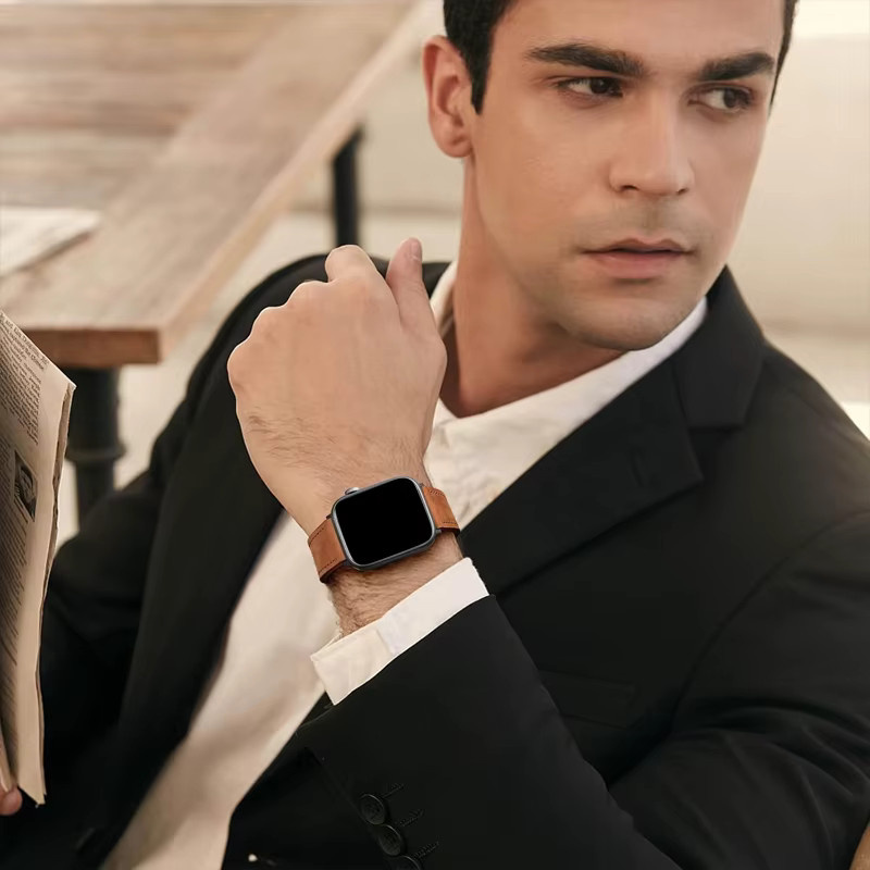 Lederarmband für Apple Watch, Leder, Unisex - Bild 2