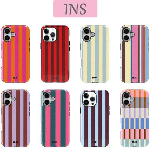 Clmj Sorry Busy Handyhülle für iPhone 17 16 15 14 13 12 11 Pro Max Plus in Multicolour mit luxuriöser Doppelschicht-Rückabdeckung - Bild 1