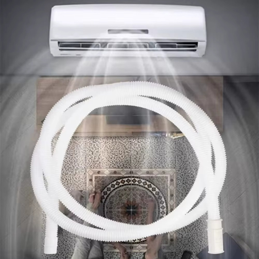 Verlängerung für Waschmaschine und Klimaanlage als Kunststoffrohr für Abtropfschläuche und Abflussrohre in Weiß - Bild 3