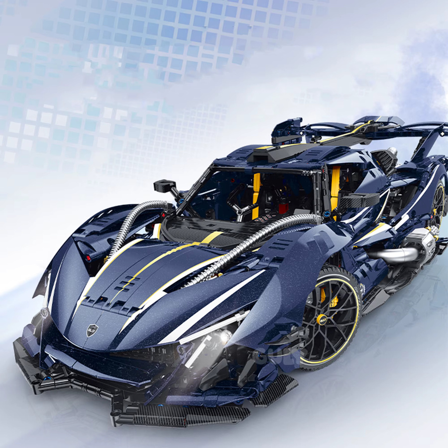 MOQIDODO Supercar-Modell Blockauto, Bausatz-Spielzeug, 1:8 - Bild 2