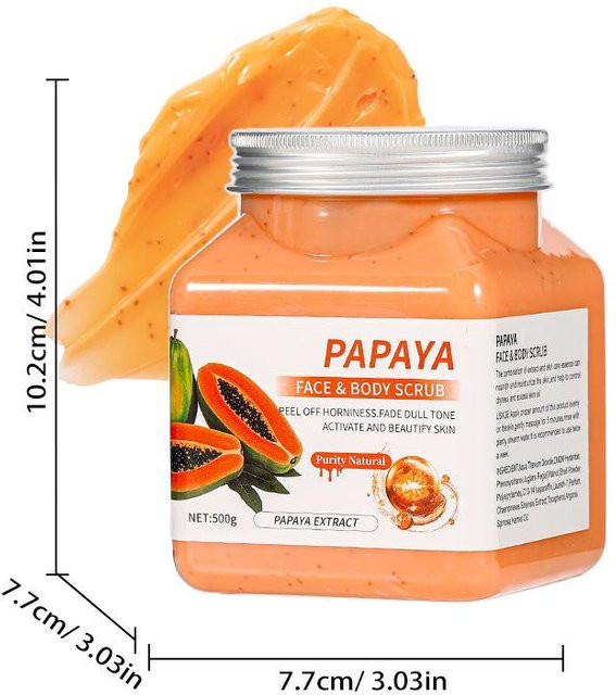 Loveyourself Körperpeeling Kaffee und Papaya, 500g, Unisex - Bild 1