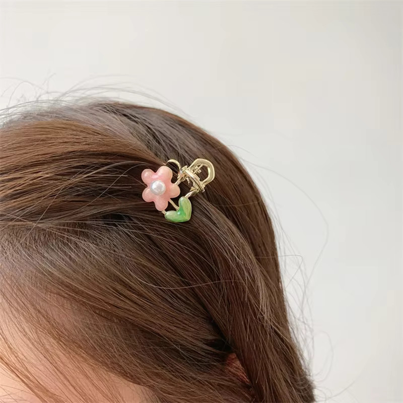 HIYAYZ Haarspange Perlen-Tulpenblüten, Damen - Bild 2