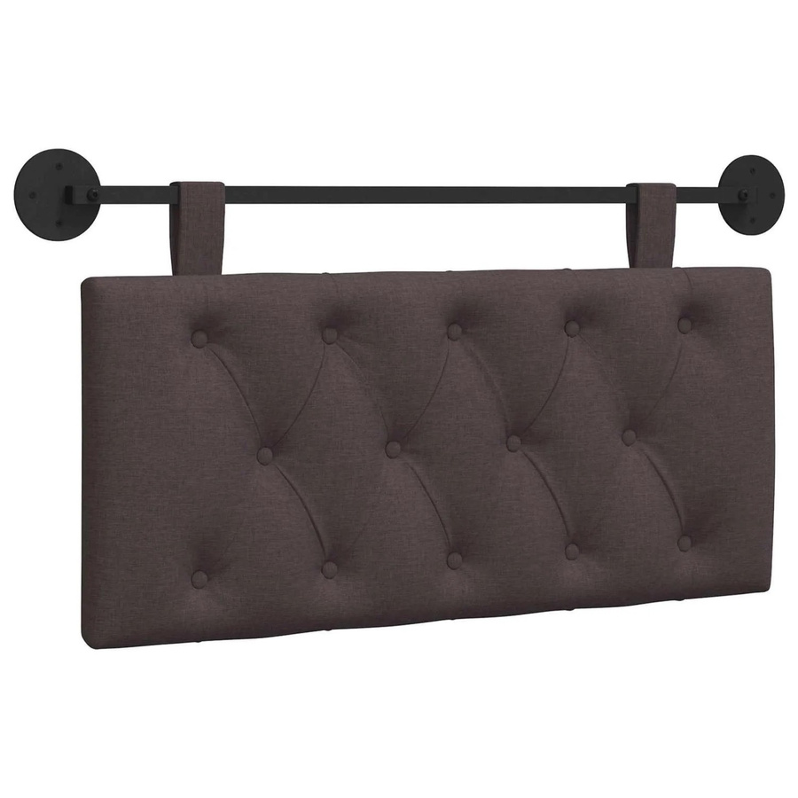 vidaXL Hängendes Kopfteil Modern Dunkelbraun Stoff B: 90 cm, H: 55 cm, T: 7 cm - Bild 2