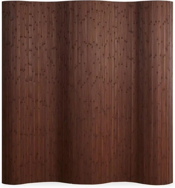 Homestyle4u Paravent Raumteiler aus Bambus in Dunkelbraun B/H: 250 x 200 cm - Bild 1