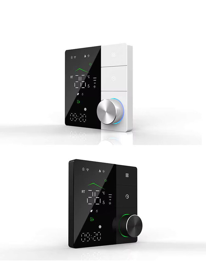 ThermoWise Fußbodenheizung Thermostat mit WIFI, ZIGBEE, RS485 und MATTER Unterstützung für 220V und 24V, erhältlich in Schwarz oder Weiß - Bild 3