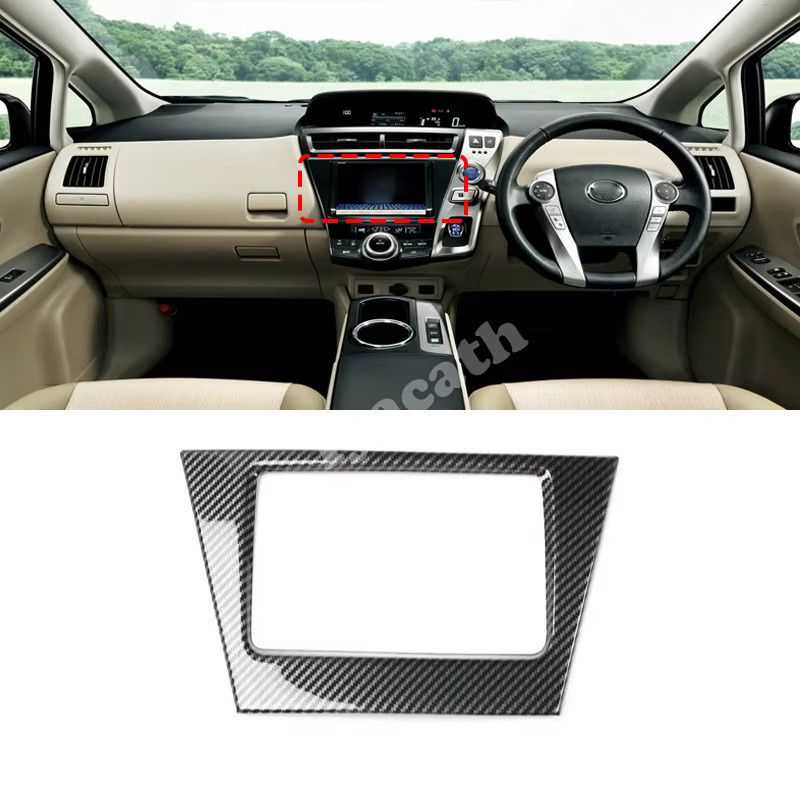 Iyacath Zubehör-Set für Toyota Prius V ZVW40 & 41 in Schwarz für Fenster, Gangschaltung, Lüftung, Steckdose, Leselampe, Lenkrad und Türgriff - Bild 2