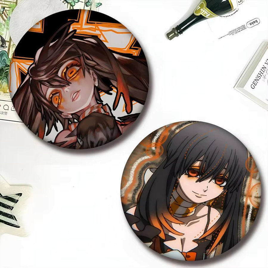 Bilibili Brosche, Emaille-Pin, Cartoon-Stil, rund - Bild 3