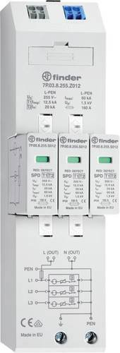 Finder Überspannungsableiter 7P.03.8.255.Z012 20 kA in Weiß - Bild 1