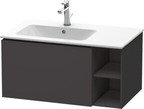 Duravit Waschtischunterschrank L-Cube Wandhängend, Farbe: Grau Matt, B/H/T: 82 x 48,1 x 40 cm - Bild 1