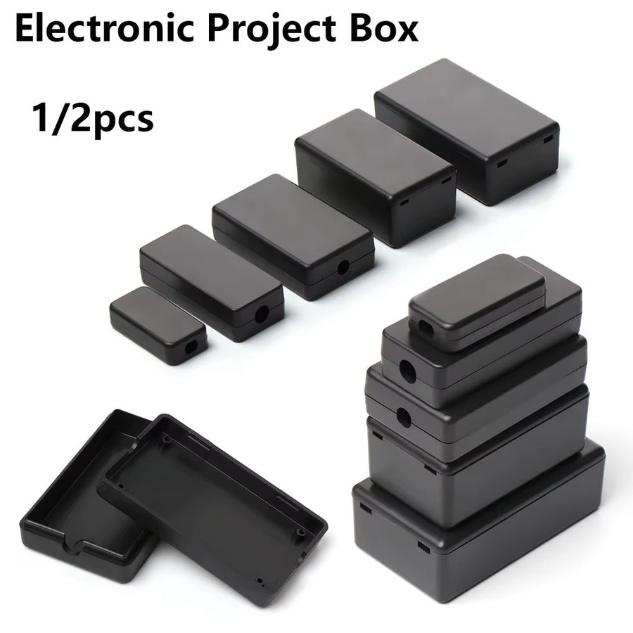 Wasserdichte DIY ABS Kunststoff Projektbox Gehäuse in Schwarz für elektronische Instrumentenkoffer - Bild 3