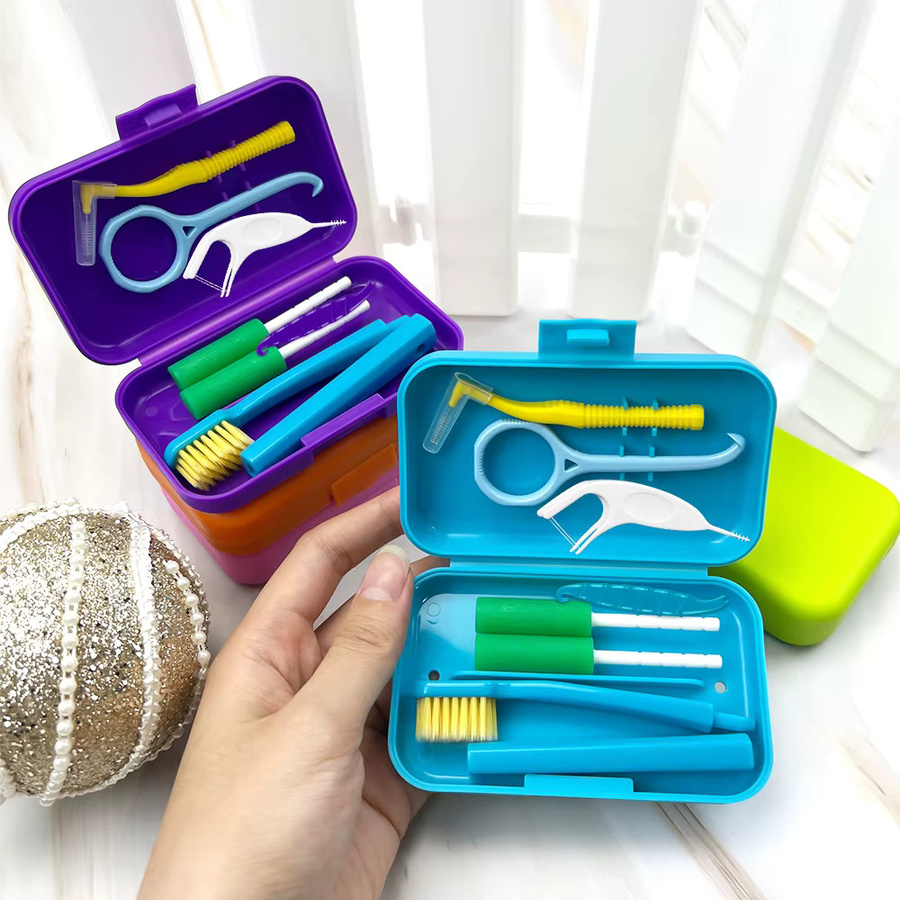 YOUYA DENTAL Kieferorthopädisches Pflegeset, Aligner Chewies, Aufbewahrungskoffer, Interdentalbürste - Bild 3