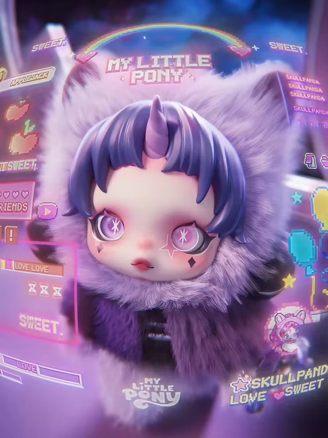 POP MART My Little Pony Skullpanda, Plüschpuppen-Anhänger, Mystery Box - Bild 3