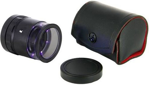 Ideal Tek LE.003UV.ITU 10X Handlupe mit mm-Skala und UV LED-Beleuchtung in Schwarz - Bild 1