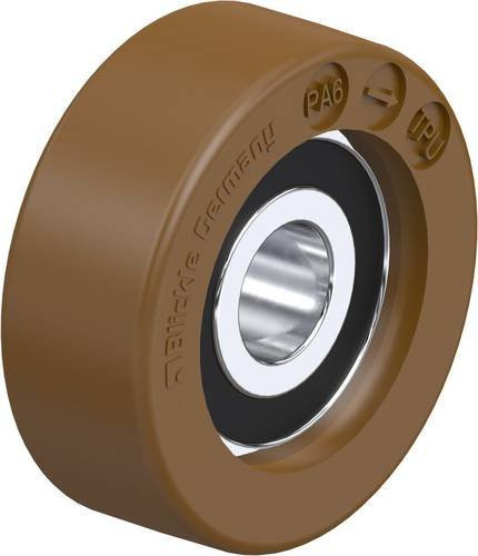 Blickle Führungsrolle FPU 30x11/8-7K in Braun mit 30mm Durchmesser und 25kg Tragfähigkeit - Bild 1
