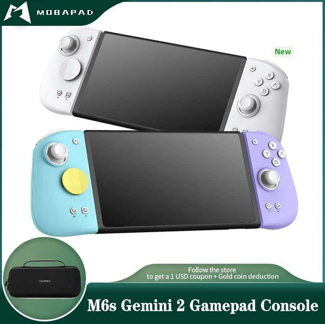 MOBAPAD M6s Gemini 2 Bluetooth Wireless Controller für Nintendo Switch und Switch OLED in Blau und Lila - Bild 1