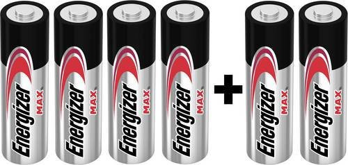 Energizer Max AA Batterien Alkali-Mangan 1.5V 6er Pack - Bild 1