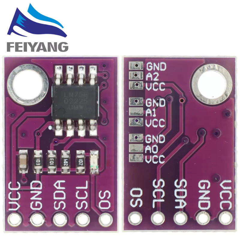SAMIROB LM75 CJMCU-75 Sensormodul Temperatursensor mit High Speed I2C IIC Schnittstelle in Purple - Bild 4