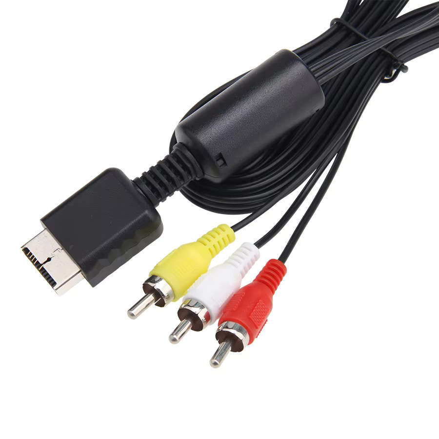 10er Set Sony AV-zu-RCA-Verbundkabel für PlayStation 2 und PlayStation 3, Multicolor, Länge: 1,83 m - Bild 4