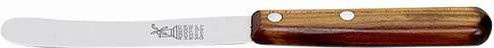 Windmühlenmesser Buttermesser aus Holz in Silber poliert - Bild 1