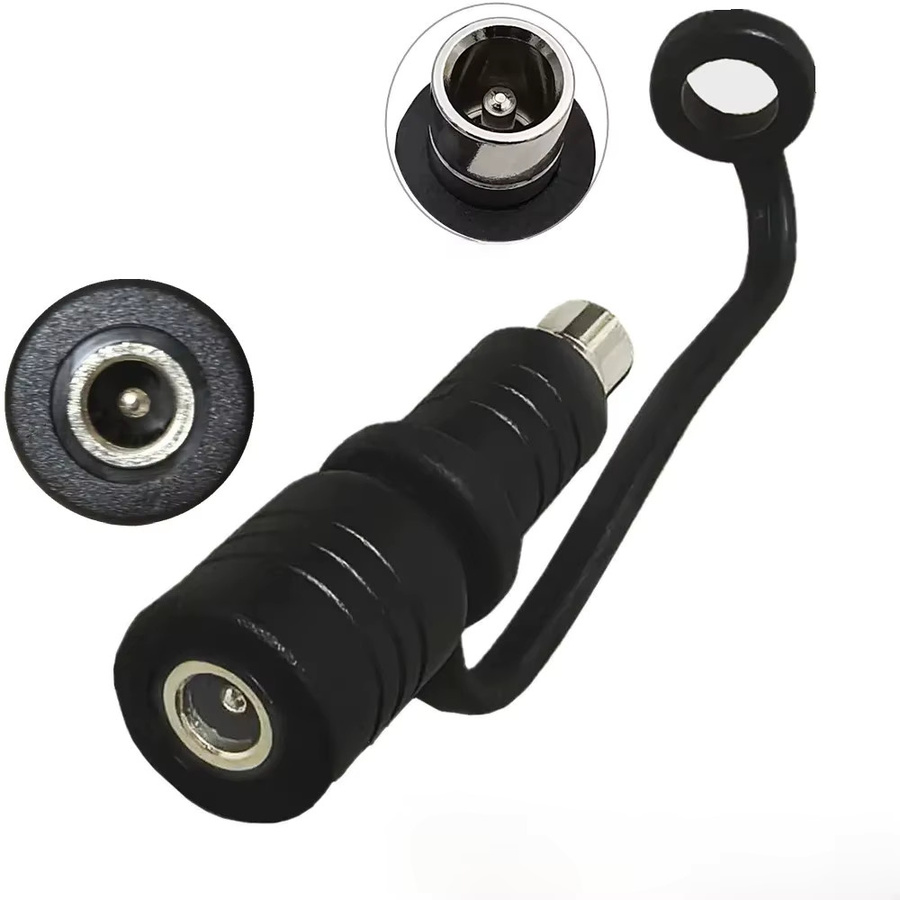 DC 8020 Konverter-Adapter Schwarz: 8,0mm x 2,0mm Stecker auf 5,5mm x 2,1mm Buchse für Solarpanels, RV und tragbare Powerstations - Bild 1