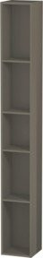 Duravit Regalelement L-Cube mit 5 Fächern in Flanellgrau Hochglanz, B/T/H: 18 x 18 x 140 cm - Bild 1
