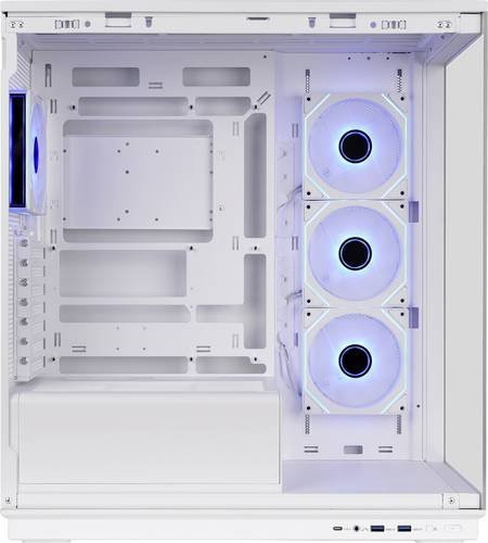 Thermaltake Stage 450 TG ARGB Snow Midi-Tower PC-Gehäuse in Weiß mit Seitenfenster und integrierter Beleuchtung - Bild 1