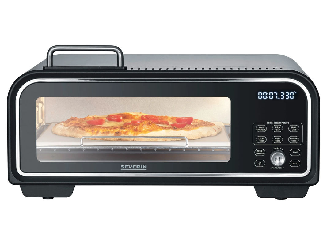 Severin Digitaler Pizzaofen PG 8575 in Schwarz mit Digitalanzeige - Bild 2