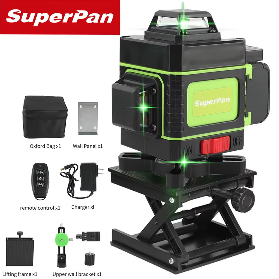 SURPERPAN 16-Linien-Grünlaser mit automatischer Nivellierung für Innen- und Außenbereiche - Bild 2