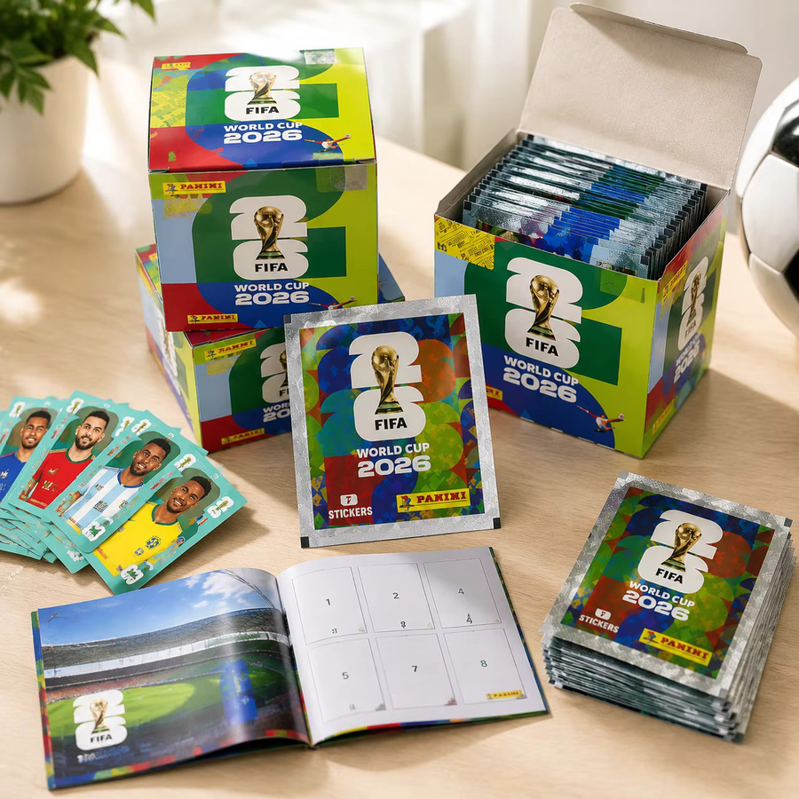 Panini 2026 FIFA Weltmeisterschaft Sticker Box, 50 Überraschungspäckchen, Spiel-Sammelkarten - Bild 3