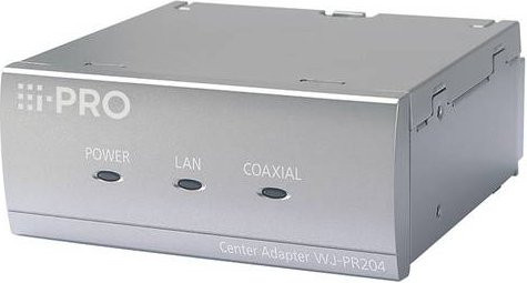 i-PRO WJ-PR201E Koax-LAN Konverter Empfängereinheit mit 1 Kanal in Silber (PoE/PoE+, Übertragungsdistanz bis zu 500m) - Bild 1