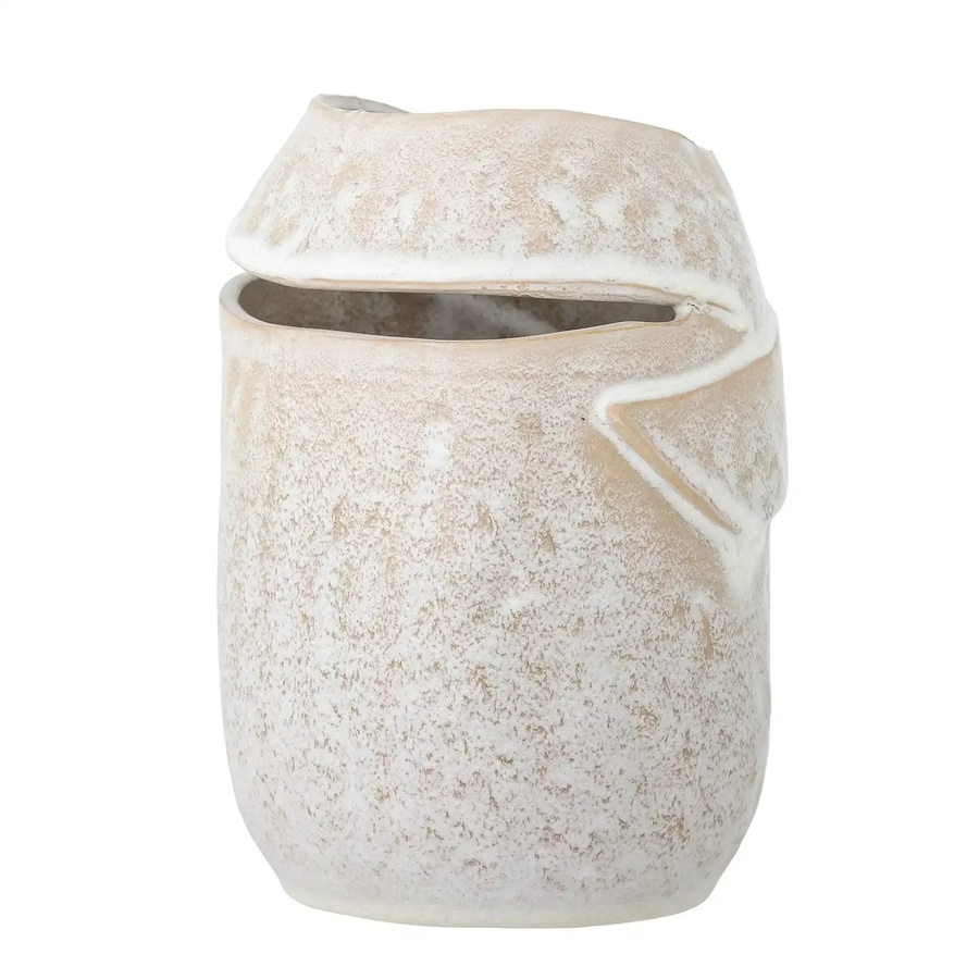 Bloomingville Vase Abeera aus Keramik in Beige, Höhe: 20 cm - Bild 1
