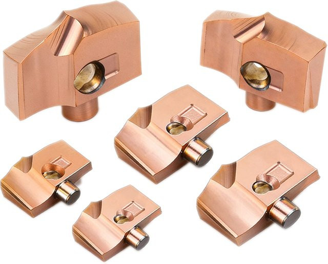 XCMY Diamant-Einsätze für Tieflochbohrer der JCD HCD-Serie mit interner Kühlung, Durchmesser 10,0 - 31,0 mm, Farbe Gold - Bild 1