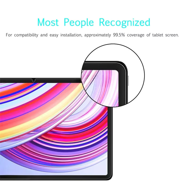 2er-Set Gehärtetes Glas Schutzfolie für Xiaomi Redmi Pad Pro 12,1 Zoll 2024, Transparent, HD Kratzschutz Displayfolie - Bild 5