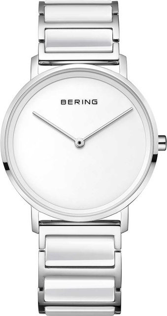 Bering Damenuhr, Quarz, Keramik, Edelstahl, Weiß, 35 mm, 5 ATM - Bild 1