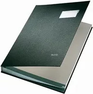 Leitz Unterschriftenmappe Display Book mit Klappe für A4 in Grau und Schwarz - Bild 1